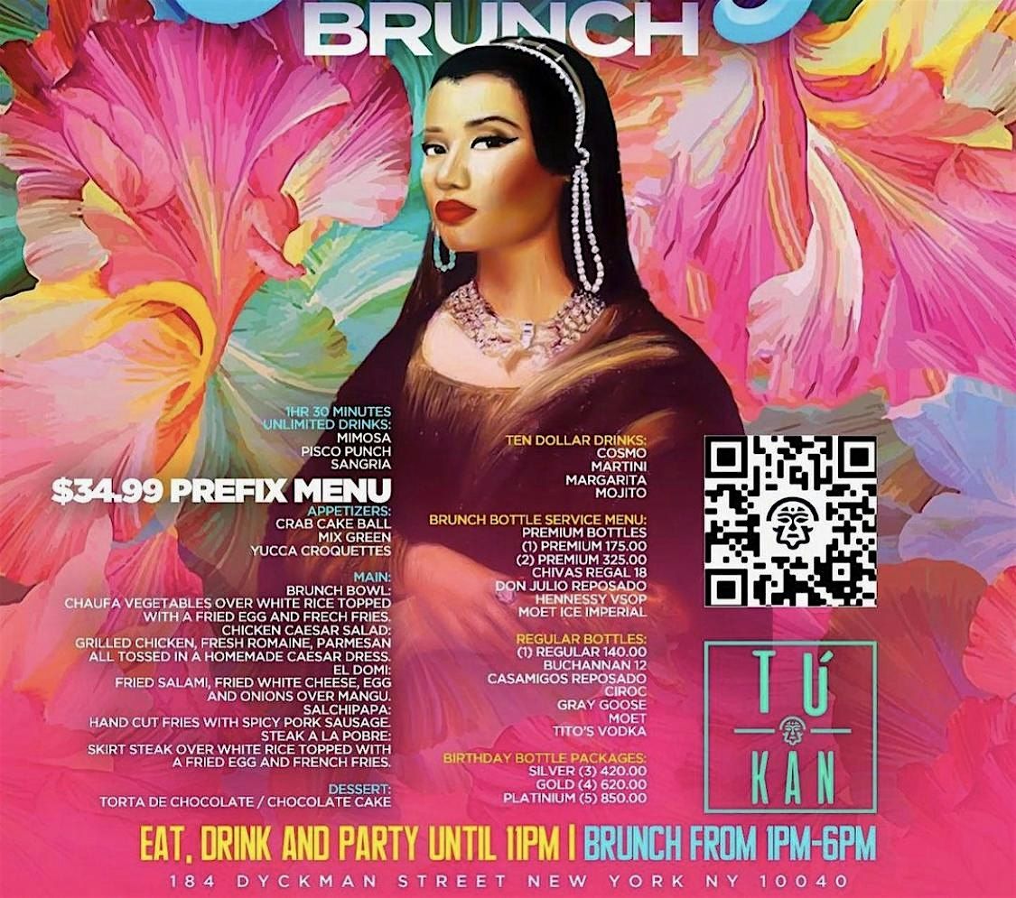 $35 1H30MIN UNLIMITED DRINKS BRUNCH SUNDAY   @ PERUVIAN PISCO BAR [TU-KAN]