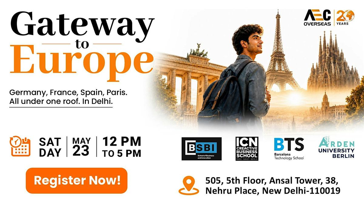 Europe Admissions Day in Delhi | Germany, France, Spain, Paris