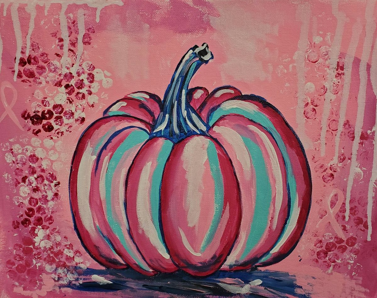 Cultural Creations-Online Acrylic Painting Workshop, Pink Pumpkin