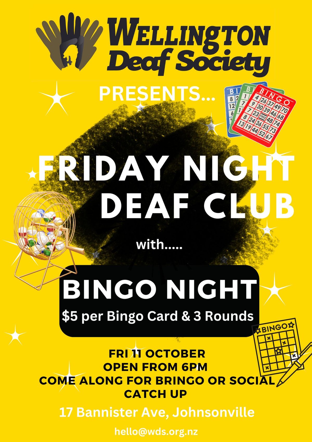 Friday Deaf Club Night with BINGO