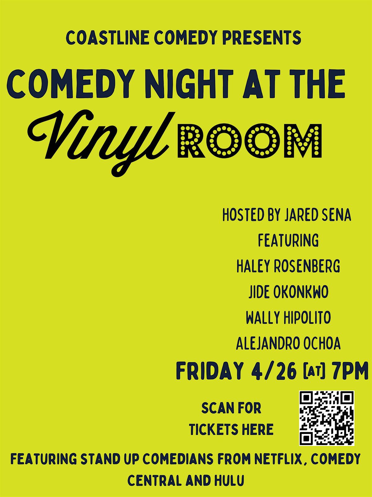 Comedy Night at the Vinyl Room