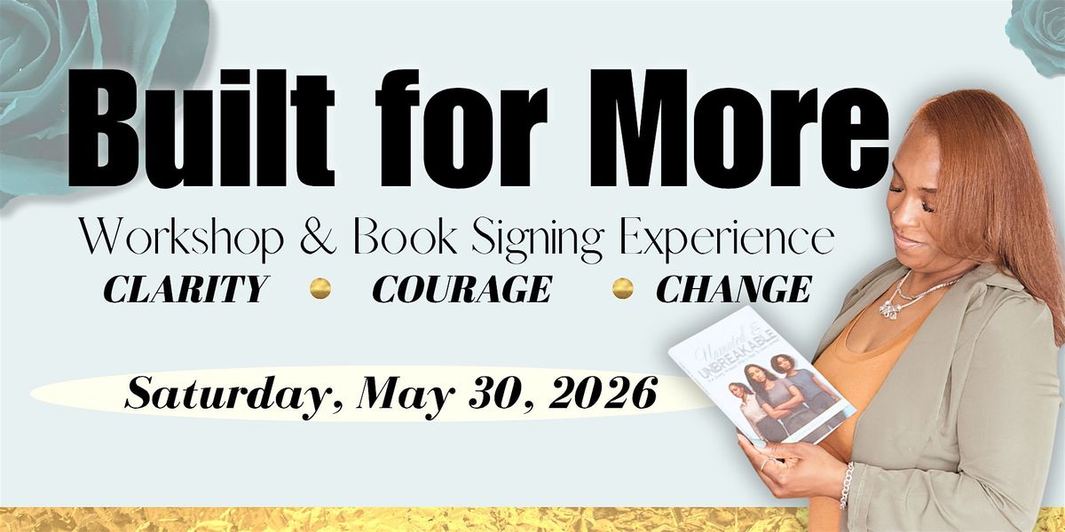 Built for More Workshop & Book Signing