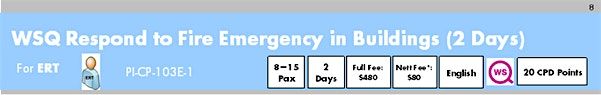 WSQ Respond to Fire Emergency in Buildings (PI-CP-103E-1)Run 308