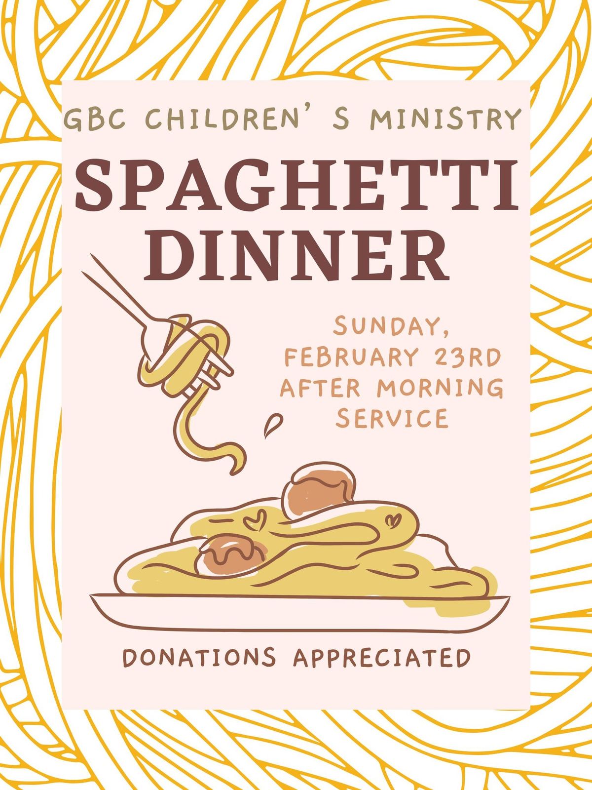 Spaghetti Dinner