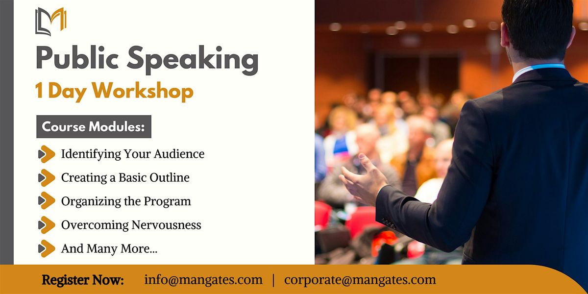 Public Speaking 1 Day Workshop in San Bernardino, CA