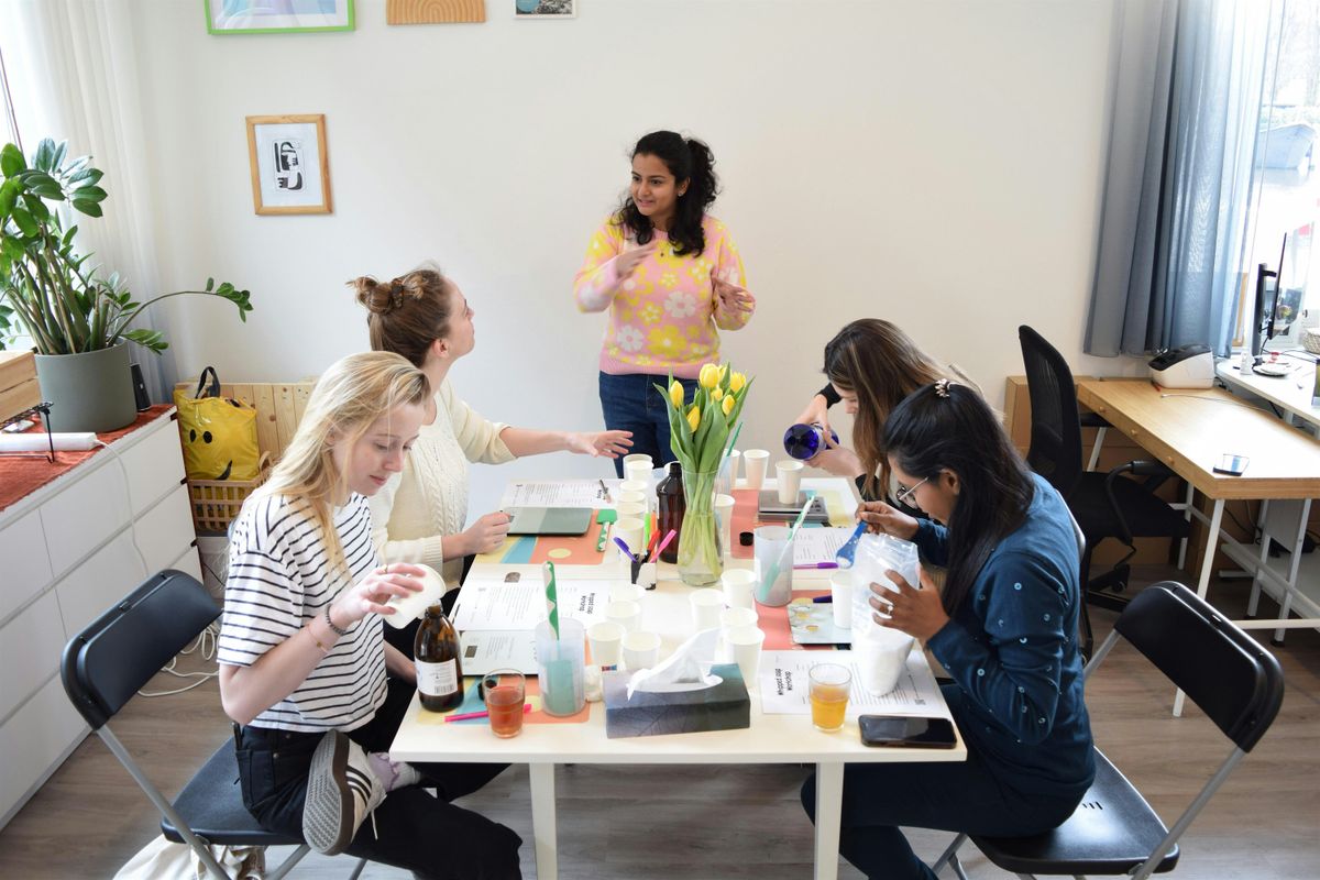 Whipped Soap making  workshop in Amsterdam