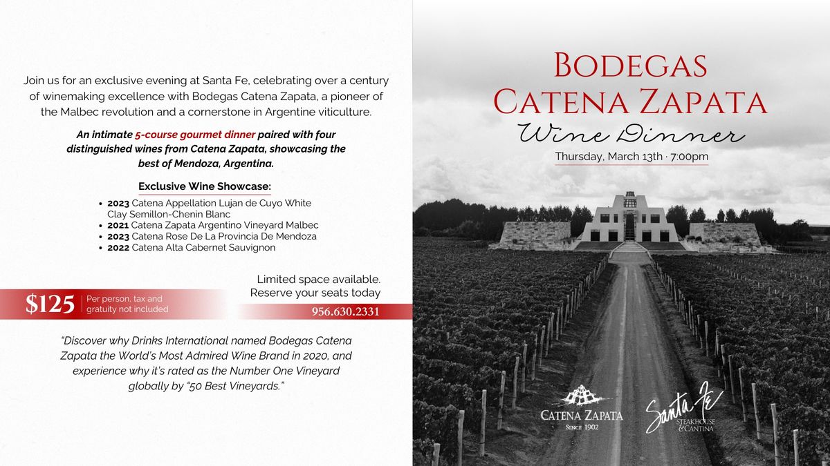 Catena Zapata Wine Dinner