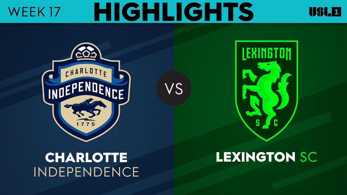 Lexington Sporting Club vs. Charlotte Independence