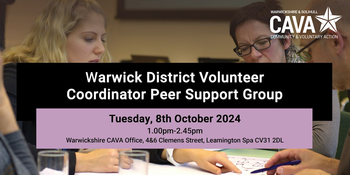 Warwick District Volunteer Coordinator Peer Support Group