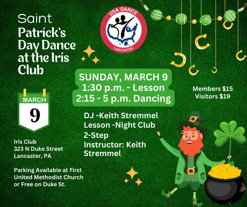 USA Dance Lancaster - St. Patty's Day Dance