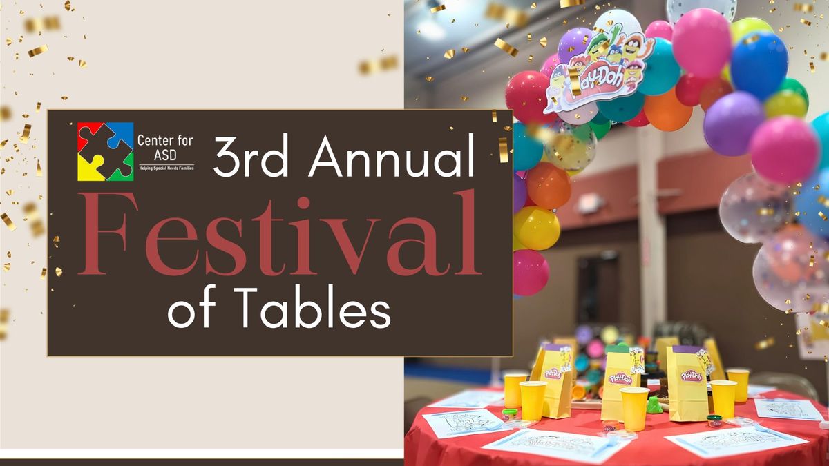 3rd Annual Festival of Tables