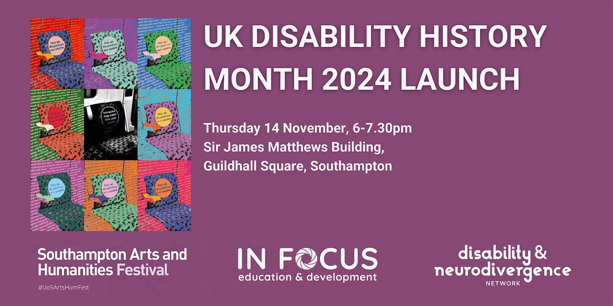 UK Disability History Month 2024 Launch