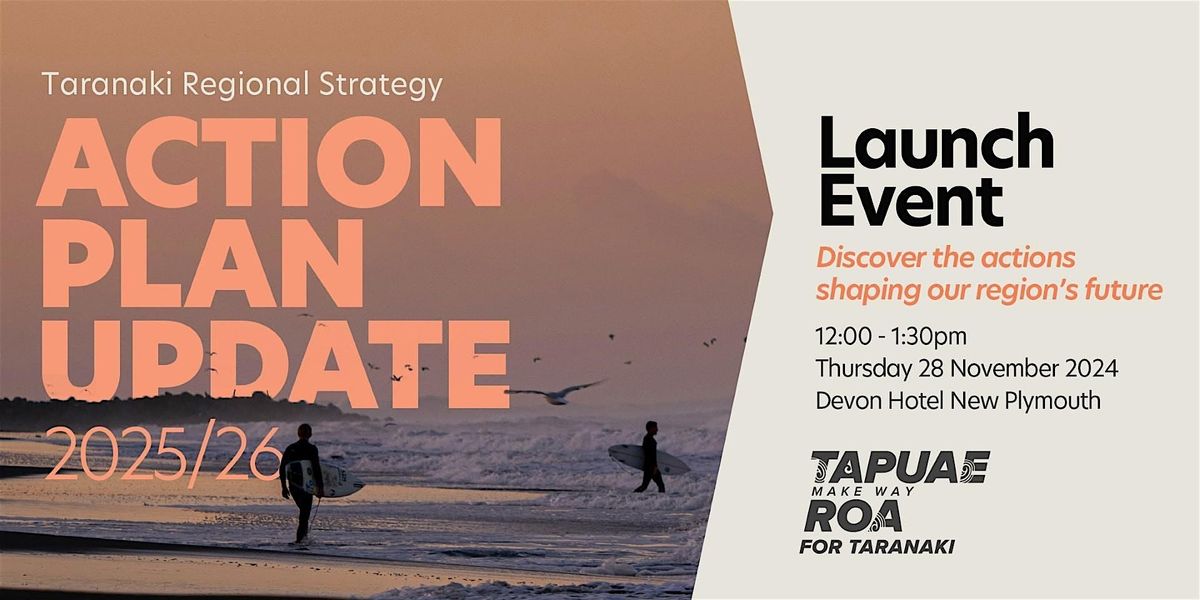 Tapuae Roa 2025\/26 Action Plan - Launch event