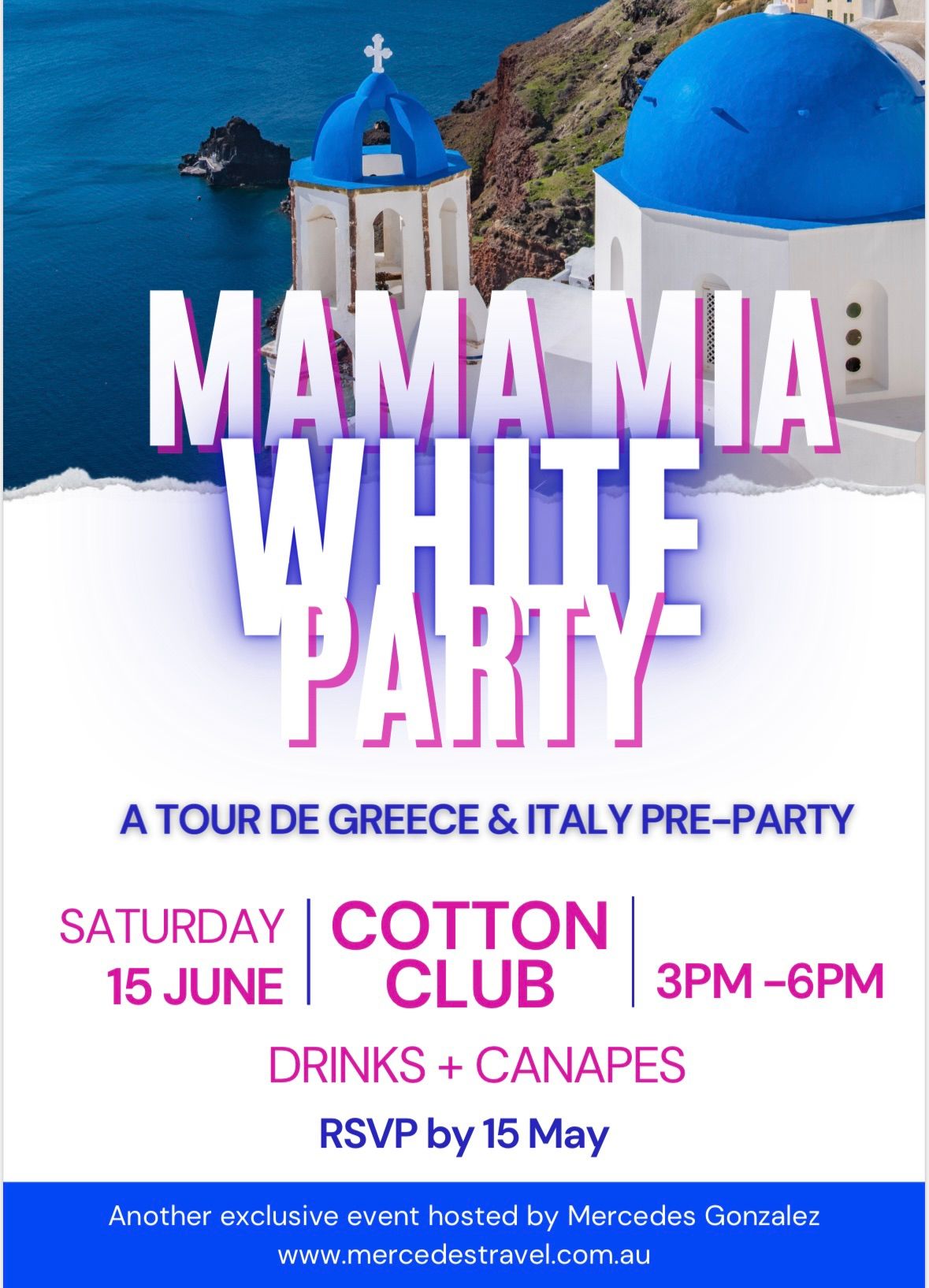 Mama Mia White party 