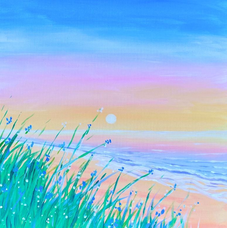 Paint & Unwind at Stroud Brewery, Stroud - "Seaside Serenity"