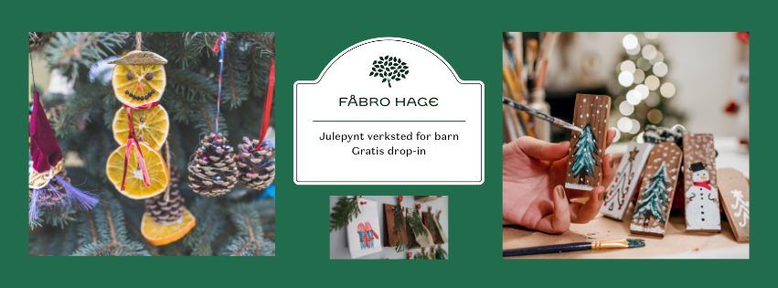 Julepynt-verksted for barn \/ Gratis drop-in