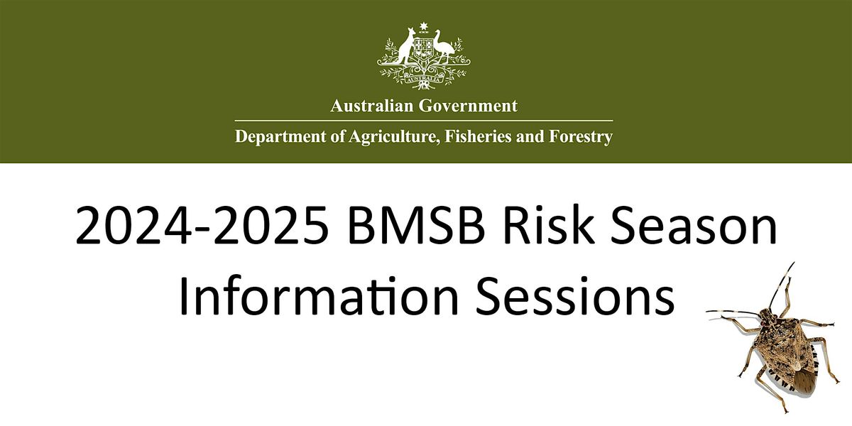 2024-2025 BMSB Risk Season Information Session, Online, 8 August 2024