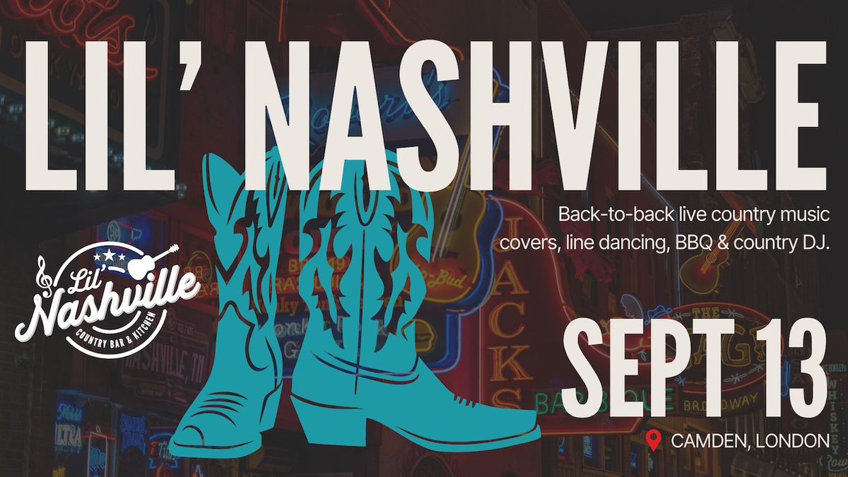 Lil' Nashville: Honky Tonk Bar, Live Country Music Covers, BBQ, Line Dancing & Country DJ!