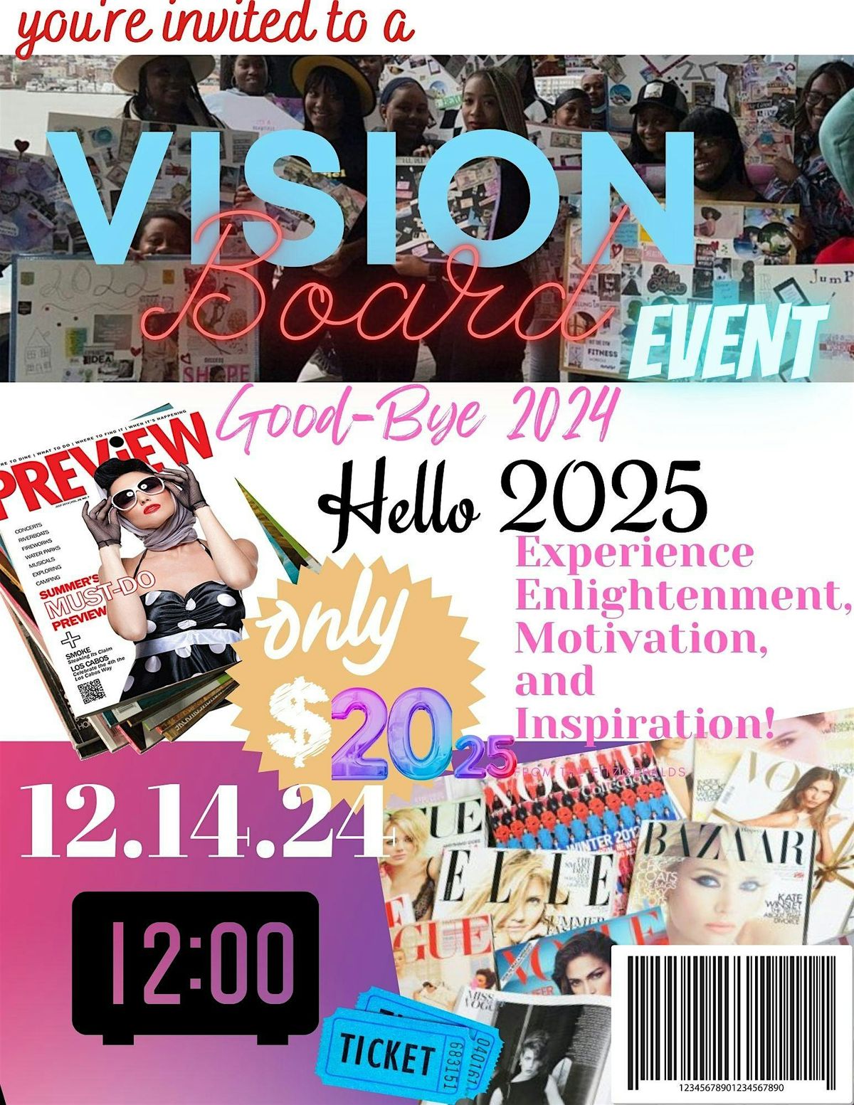 2025 MANIFEST YOUR BEST LIFE: Vision Board Experience