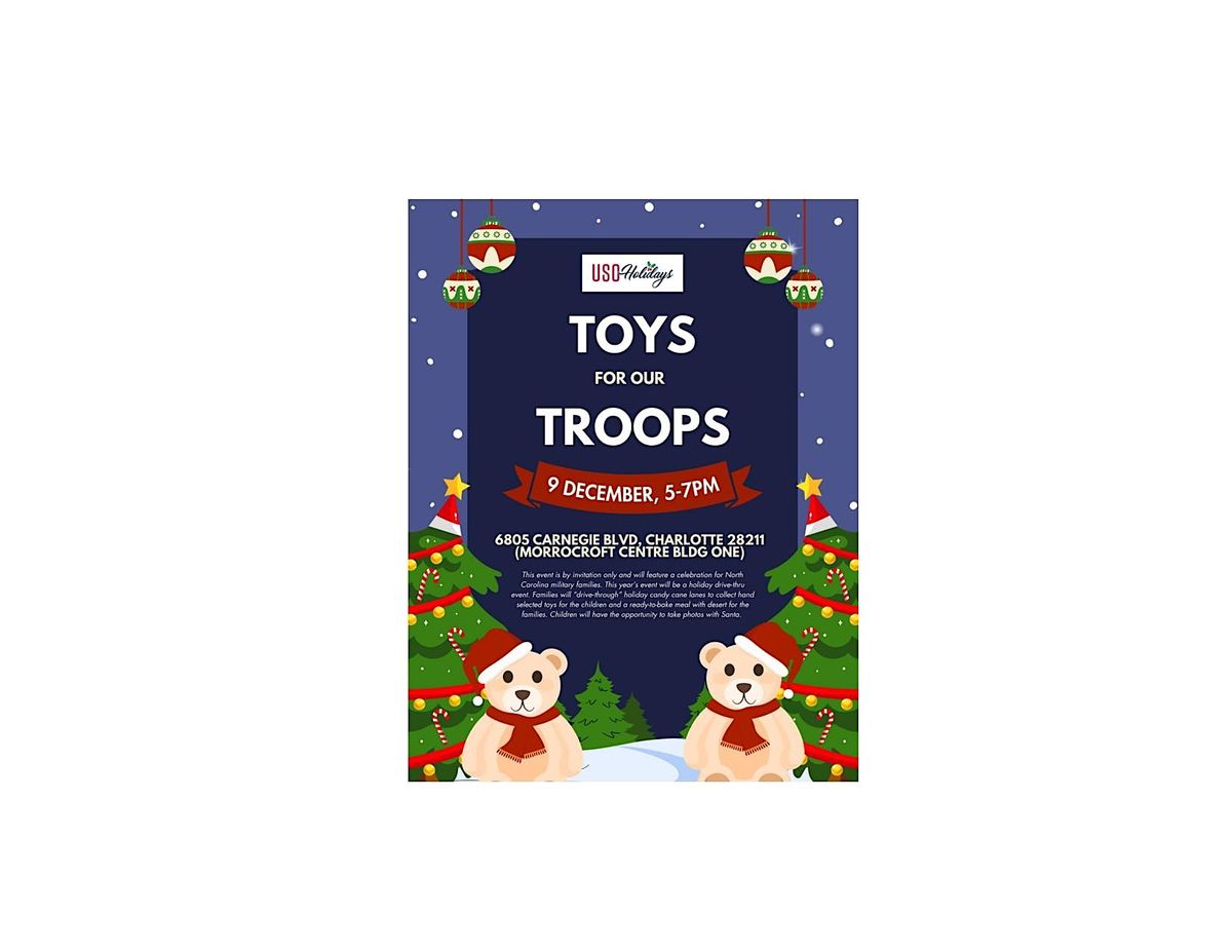 Giving Tree Charities Toys For Our Troops Holiday Event