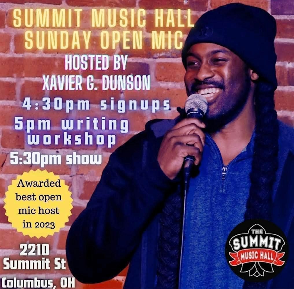 OPEN MIC COMEDY (w Xavier G Dunson) at The Summit Music Hall - EVERY SUNDAY