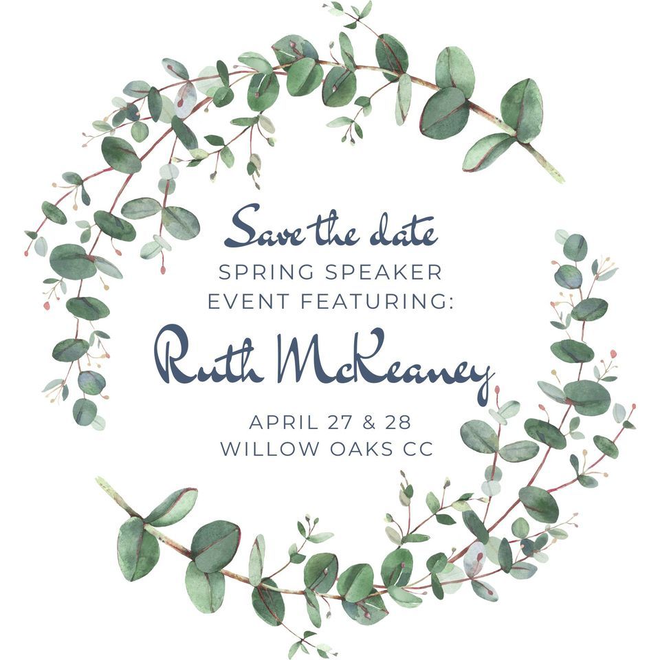 Spring Speaker Event with Ruth McKeaney