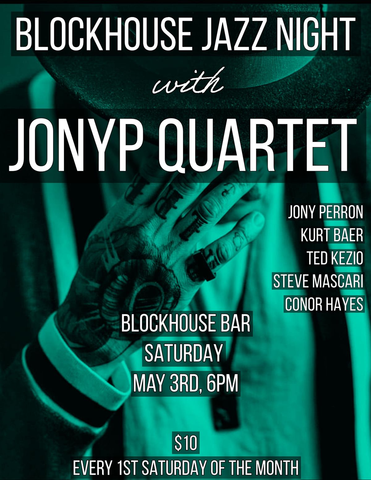 Blockhouse Jazz Night! - with JonyP quintet