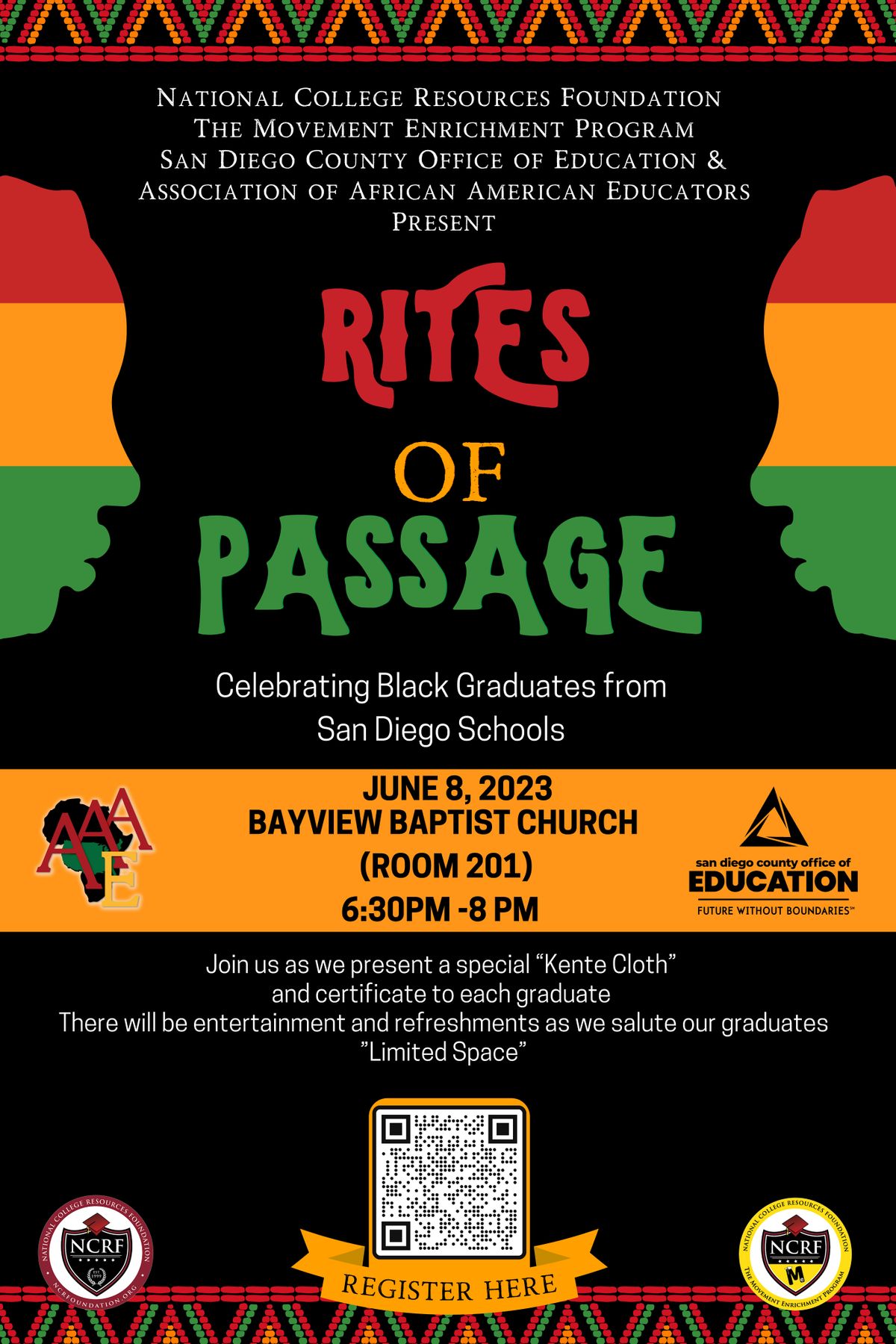 NCRF and San Diego County Office of Education Black Grad "Rites of Passage"