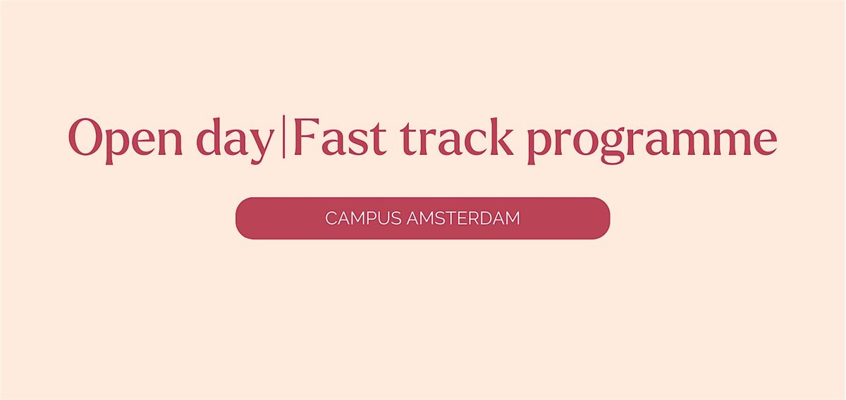 Fast Track | Open  day - Hotelschool The Hague