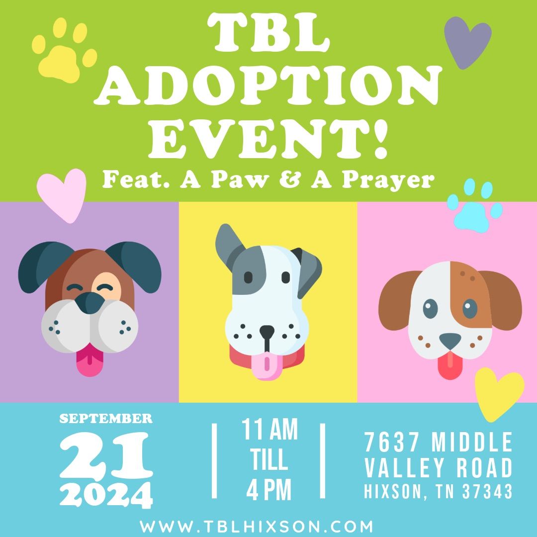 TBL Adoption Event