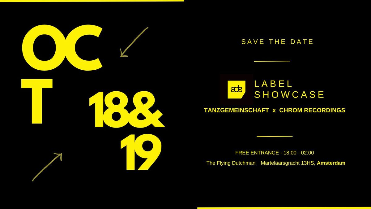 ADE Label Showcase 2024: Tanzgemeinschaft x Chrom Recordings