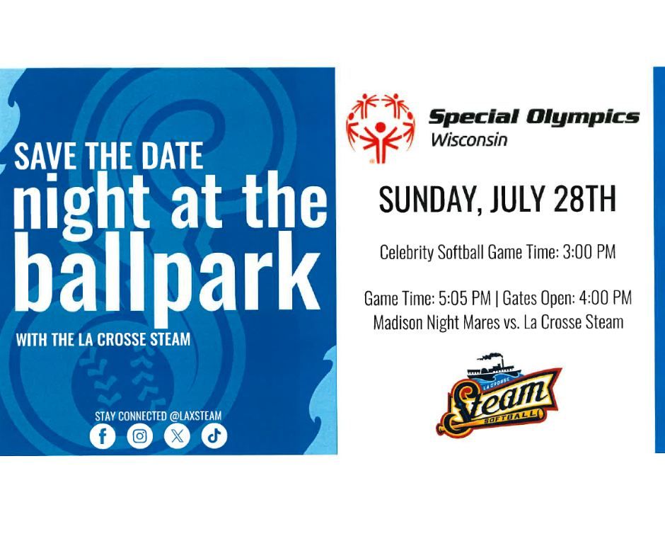 Night at the Ballpark: La Crosse Steam with a Special Olympics Celebrity Pregame Match