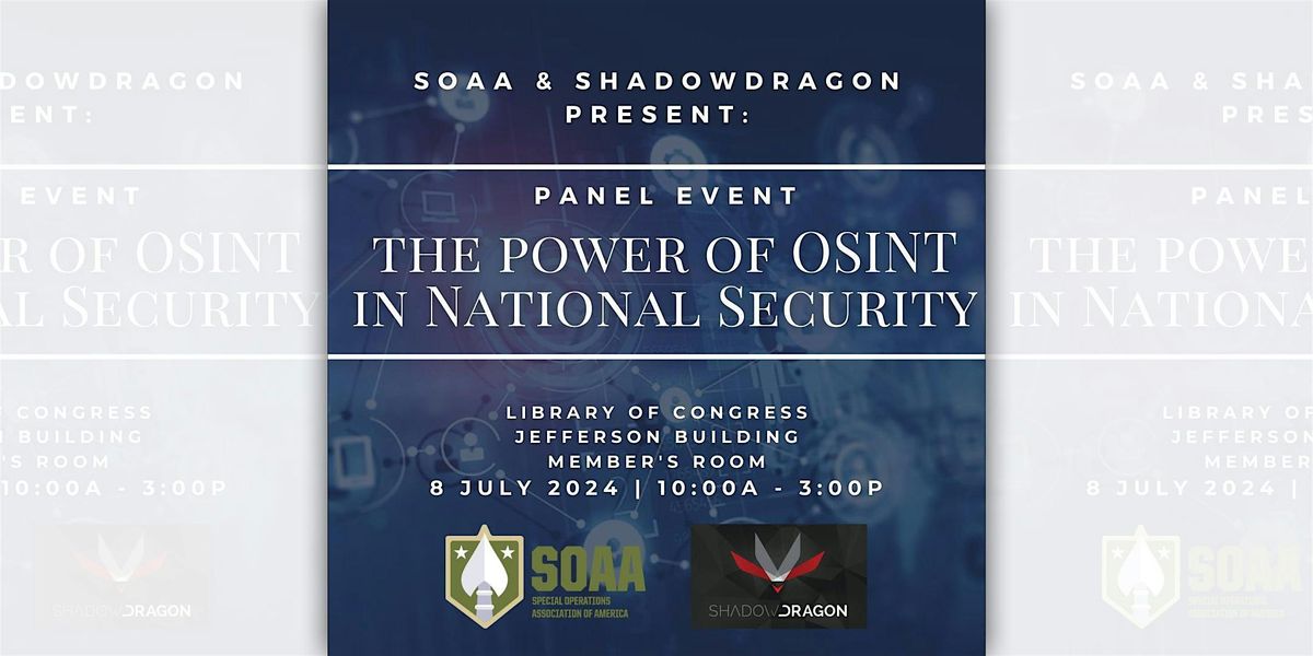 Panel: The Power of OSINT in National Security
