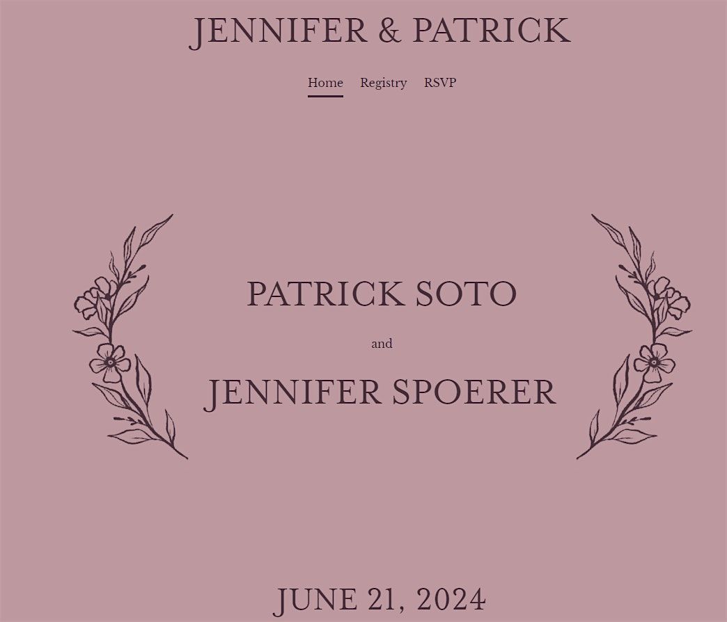 Jennifer spoerer and Patrick soto wedding