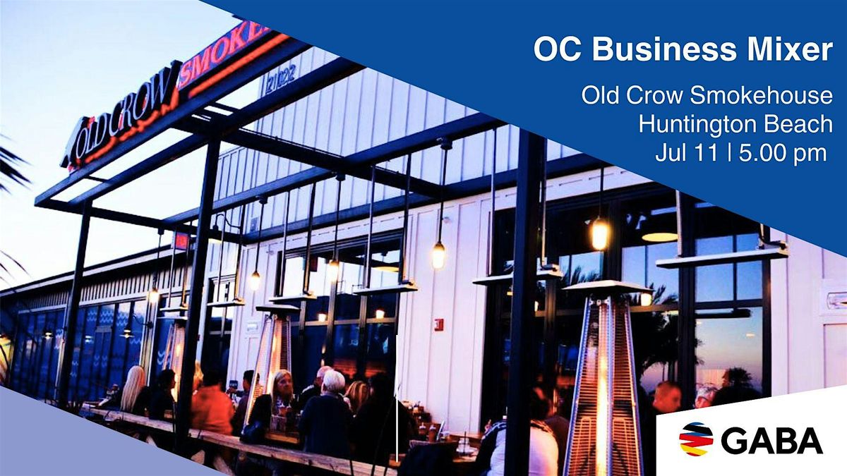 OC Business Mixer at The Old Crow Smokehouse in Pacific City