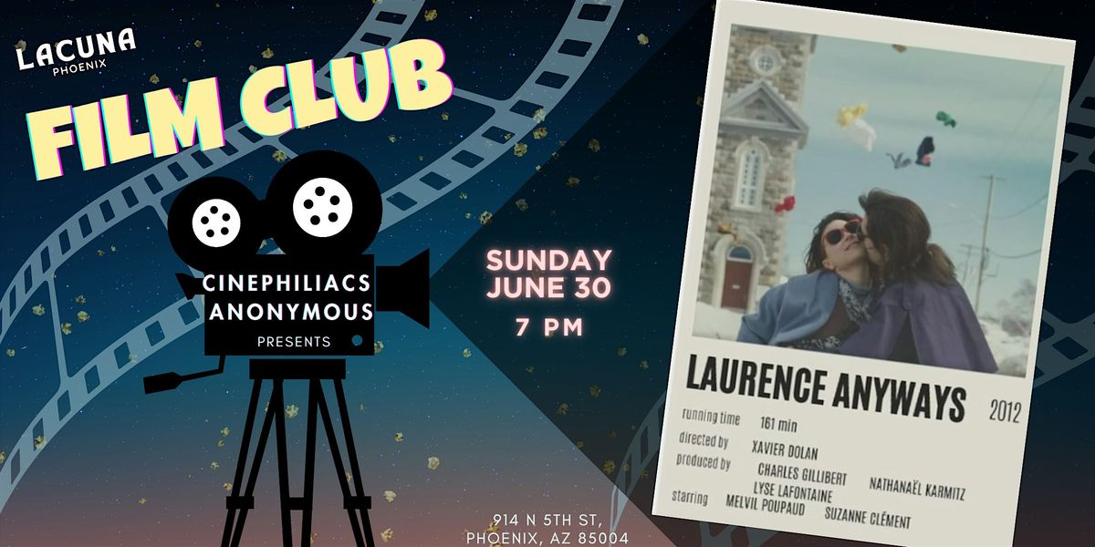 FILM CLUB  at Lacuna: LAURENCE ANYWAYS