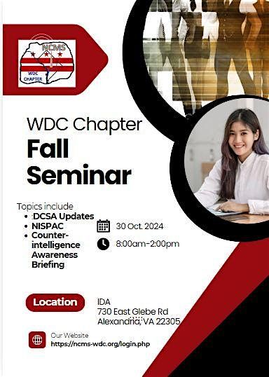 NCMS WDC Chapter Fall Seminar