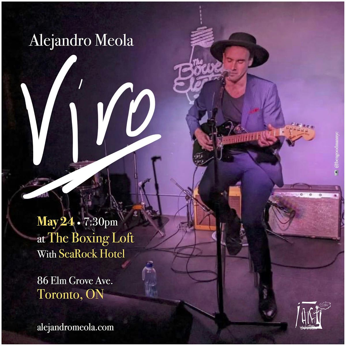 Alejandro Meola: Live in Toronto on World Tour!