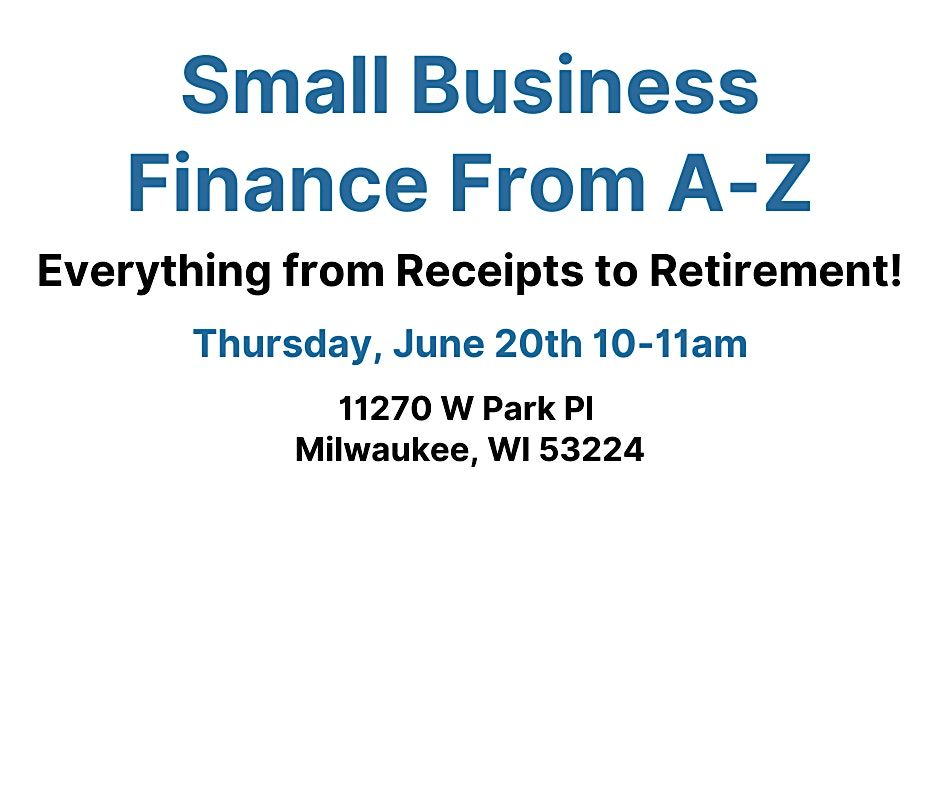 Small Business Finance from A-Z