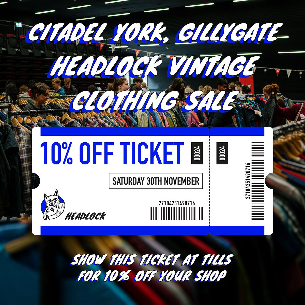 York Citadel Headlock Vintage Clothing Sale