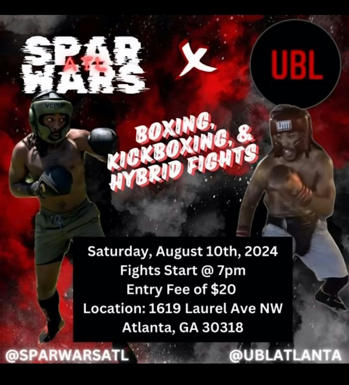 Boxing & Kickboxing  Sparring Event Sparwars vs UBL