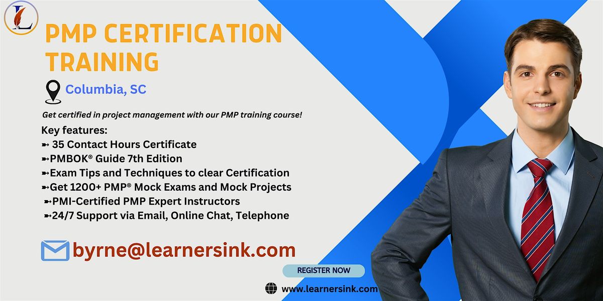 Confirmed 4 Day PMP exam prep workshop in Columbia, SC