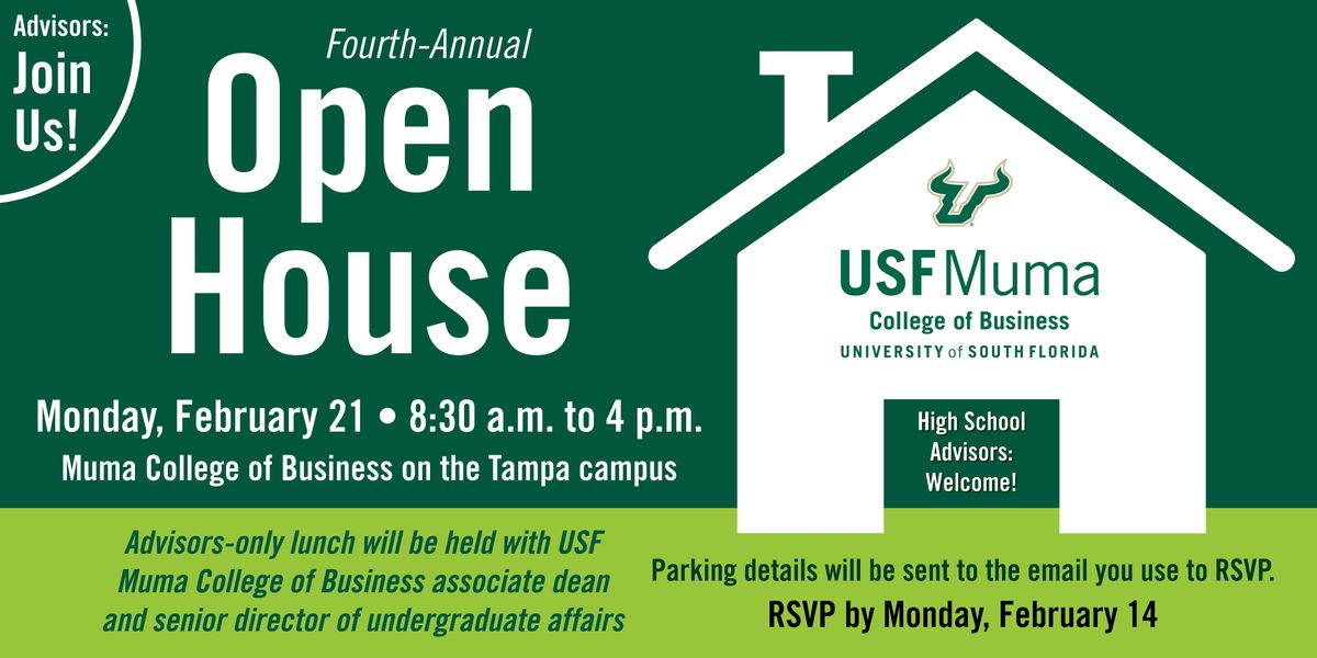 2022 Muma College of Business Open House | Advisors to High School Students