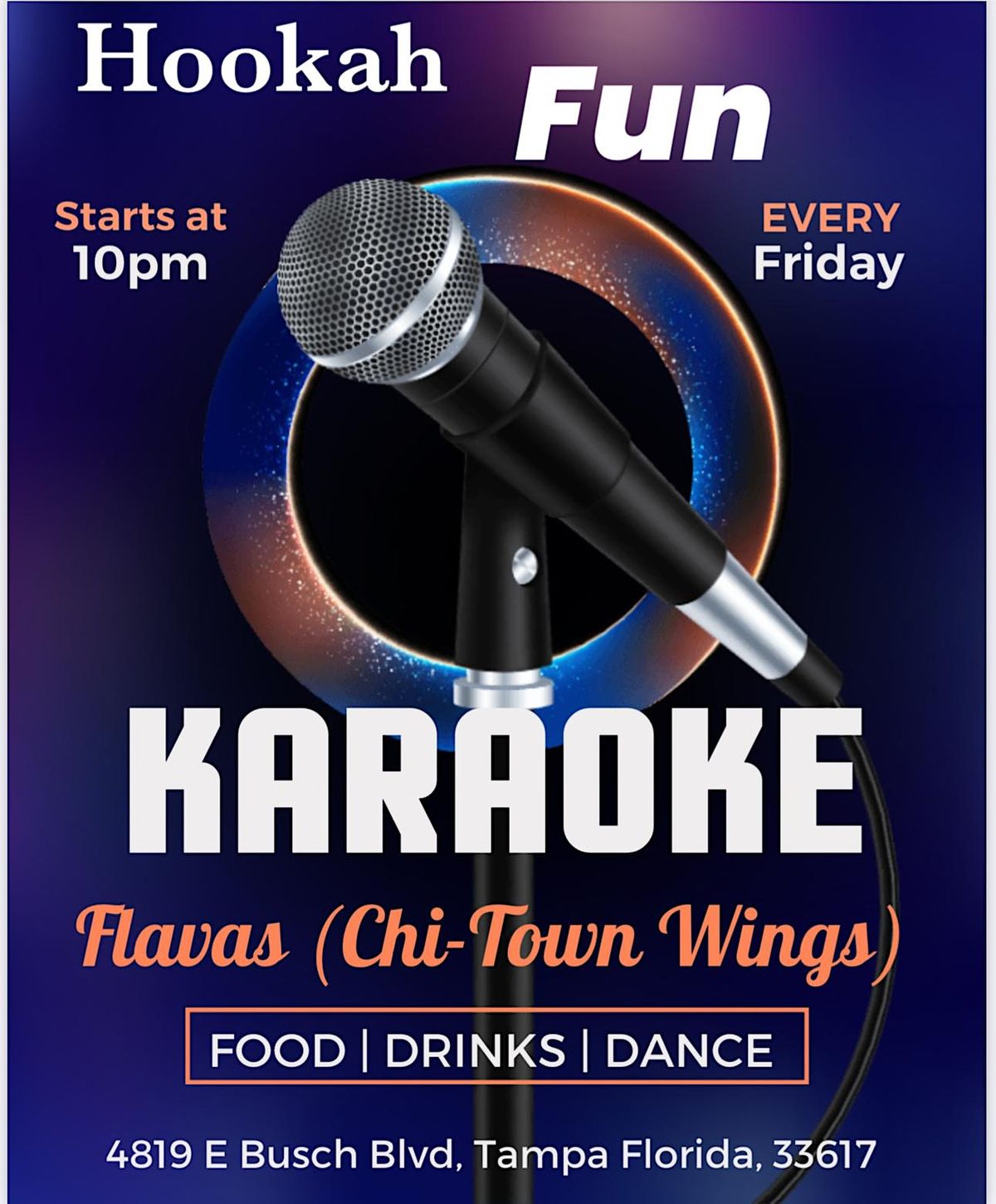 Karaoke Friday  At Flavas (Ch-Town Wings)