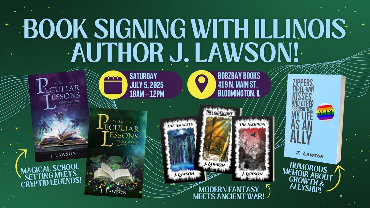 Book Signing with Illinois Author J. Lawson at Bobzbay Books