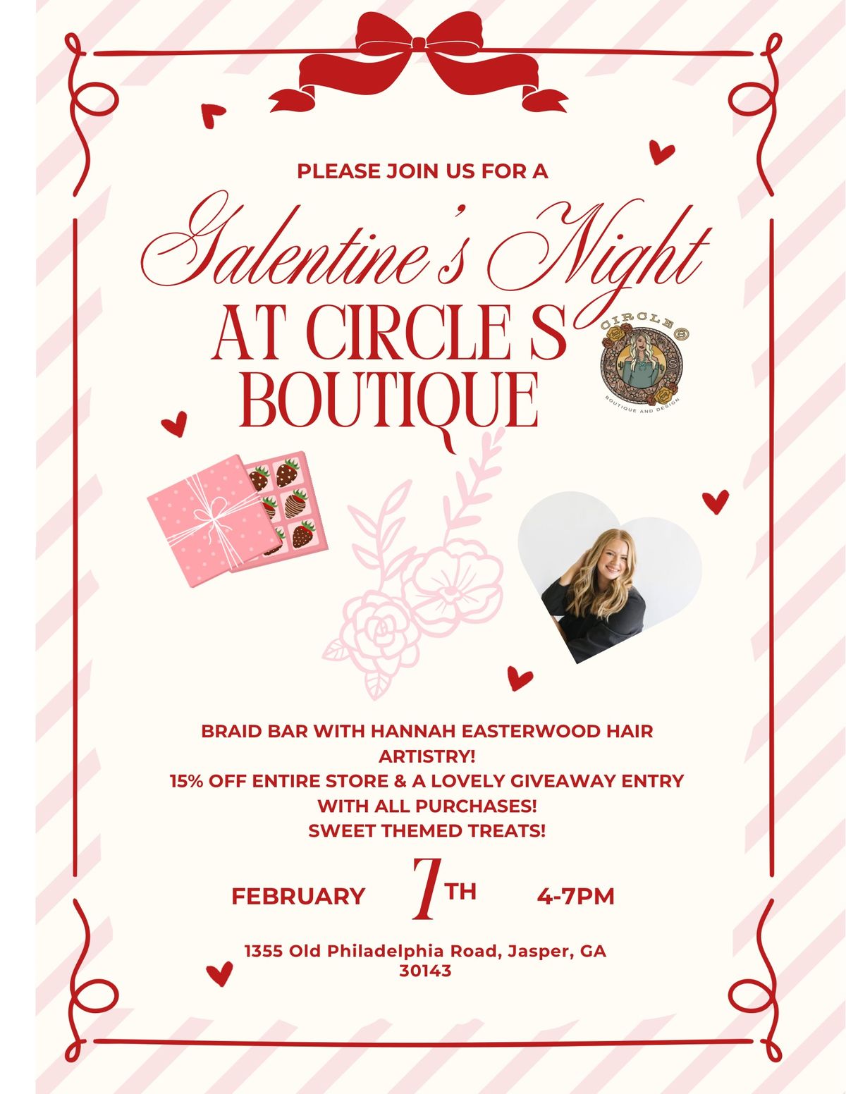 Galentine\u2019s Night at Circle S Boutique\ud83e\ude77!