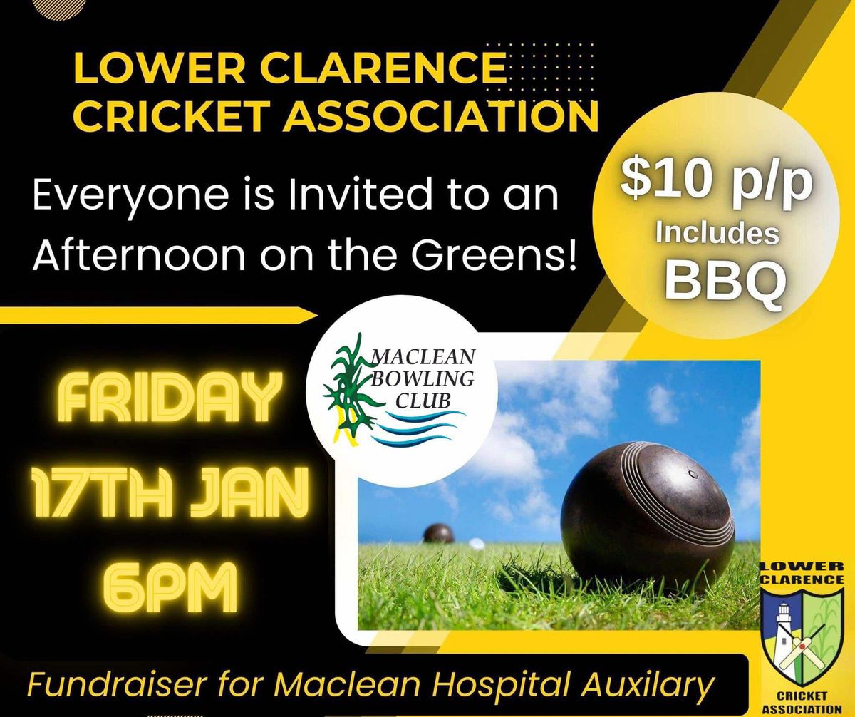 Bowls Day Fundraiser for Maclean Hospital Auxiliary