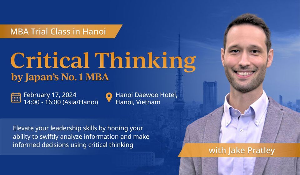 Critical Thinking | GLOBIS MBA Trial Class in Hanoi