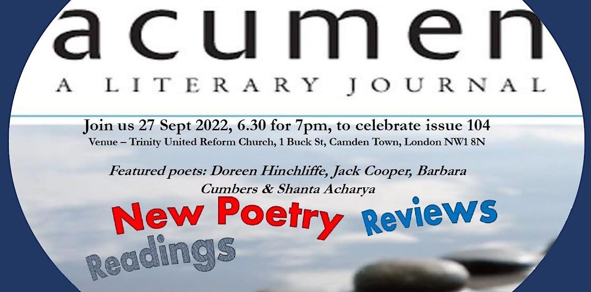 Poetry reading - Launch of Acumen 104