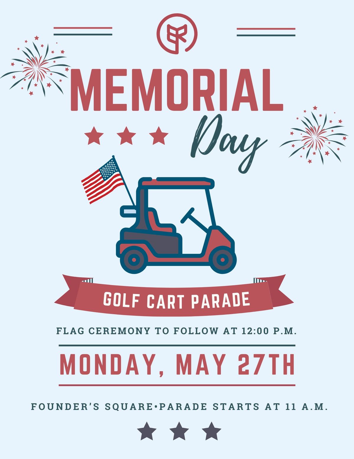 Memorial Day Golf Cart Parade